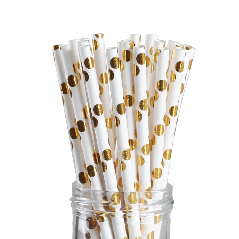 Mint Green Foil Gold Party Supplies Disposable Tableware Sets Paper Plate Cups Straws For Baby Shower Baptism Wedding Decor