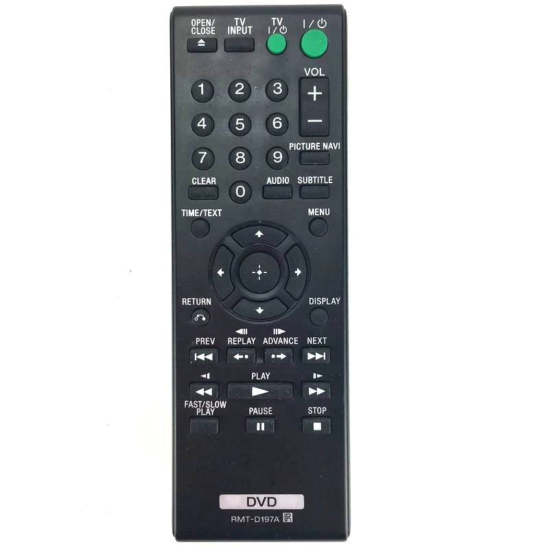 New Replace RMT-D197A For Sony DVD Player Remote Control DVPSR201P DVP-SR210 DVPSR210P DVP-SR210P DVPSR405P DVP-SR510