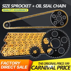 1 Set Front and Rear Gear Sprocket Chain & DID Chain For Honda Steed Steed400 Steed600 400 600 Motorcycle Accessories