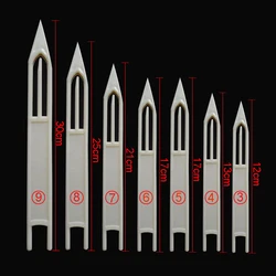 shaddock fishing 7 Pcs/Set Fishing Line Equipment Repair Shuttles Netting Needle White Plastic Fishing Accessory Size 3-9