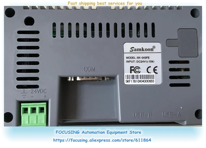 Imagem -02 - Atualizado para Sk-043fe Nova Tela de Toque Original Samkoon Hmi Sk043ae