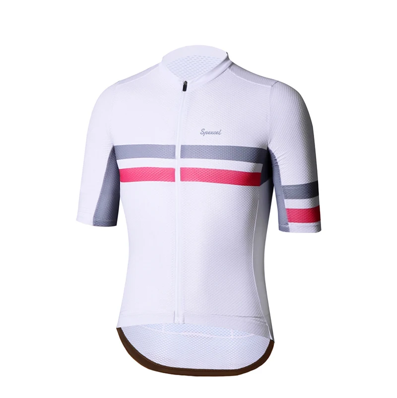 SPEXCEL-Leve Conjunto De Jersey De Ciclismo, Manga Curta, Tecido De Malha, Race Fit, Camisolas De Bicicleta Quick Dry e Shorts Bib, Verão