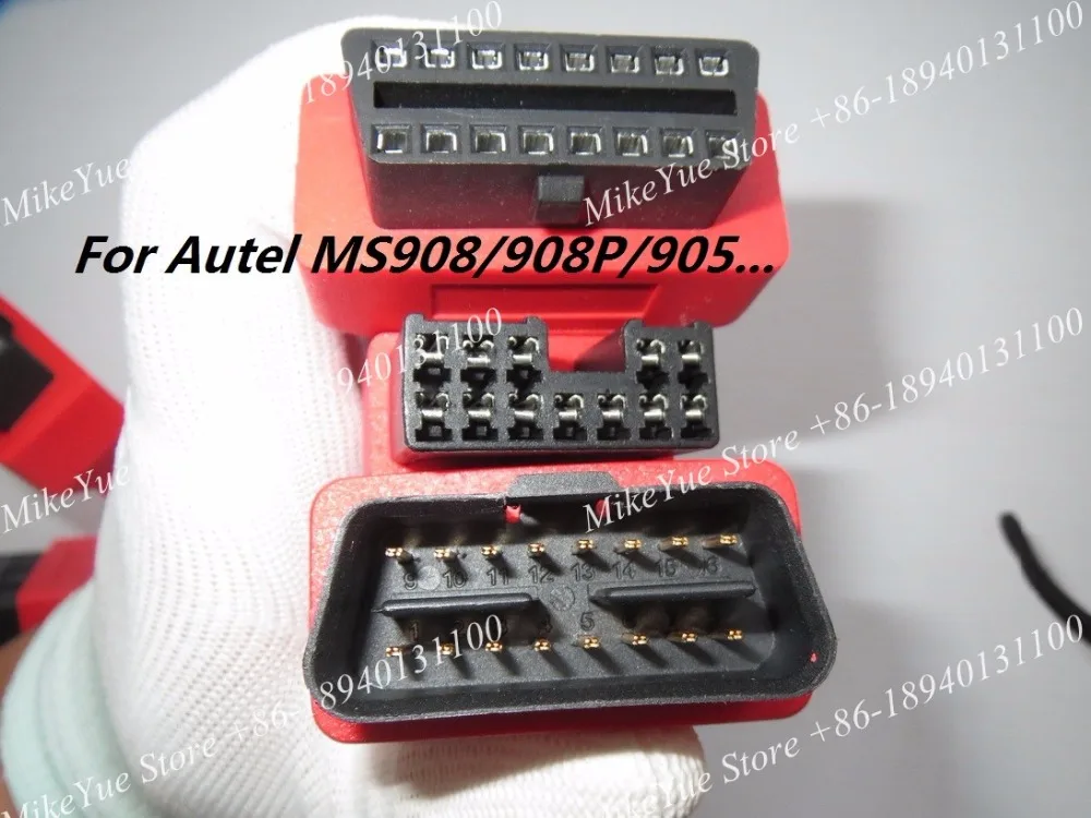 for Autel For MITSUBISHI for HYUNDAI -12+16 Pins MaxiSys Pro MS906 MS906BT MS906TS MS908S Pro Mini MaxiCOM MK908P OBD I Adapters