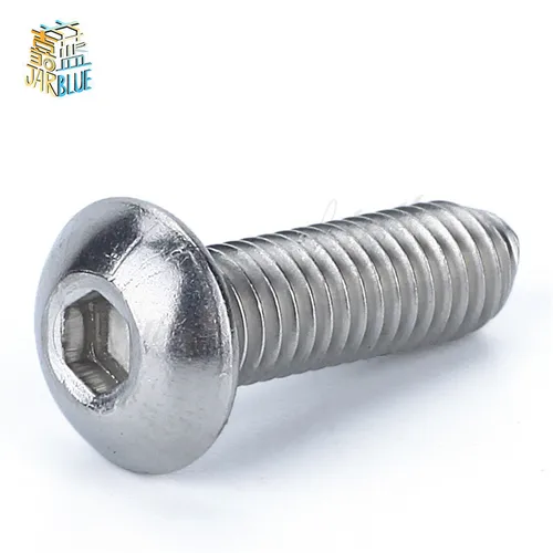 100 Uds o 50 Uds Iso7380 M2 M2.5 M3 M4 M5 M6 perno A2-70 cabeza de botón tornillo Sus304 tornillos de cabeza de seta de acero inoxidable