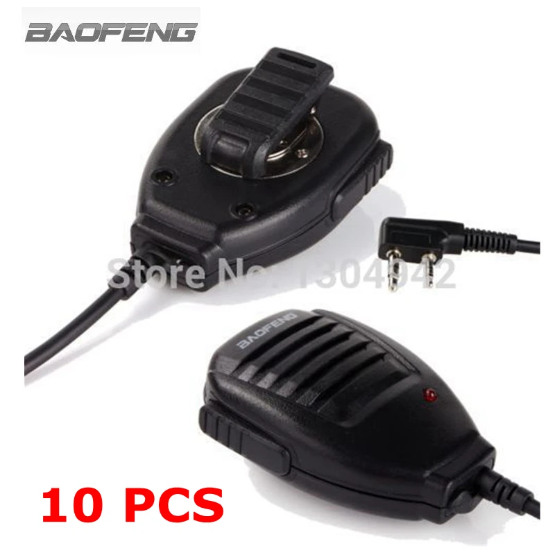 

10 шт. Baofeng микрофон Микрофон для двухсторонней рации Kenwood BAOFENG UV-5R 5RA 5RE Plus портативные аксессуары