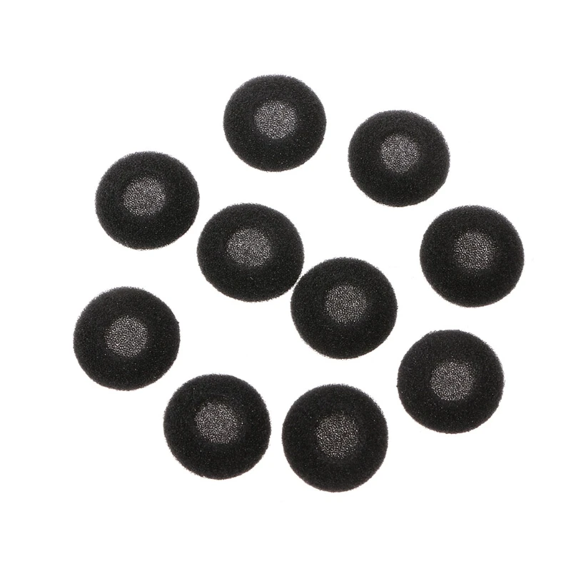 10Pcs 15mm Soft Sponge Earphone Earbud Pad Covers Replacement For MP3 MP4 Mobile Phone