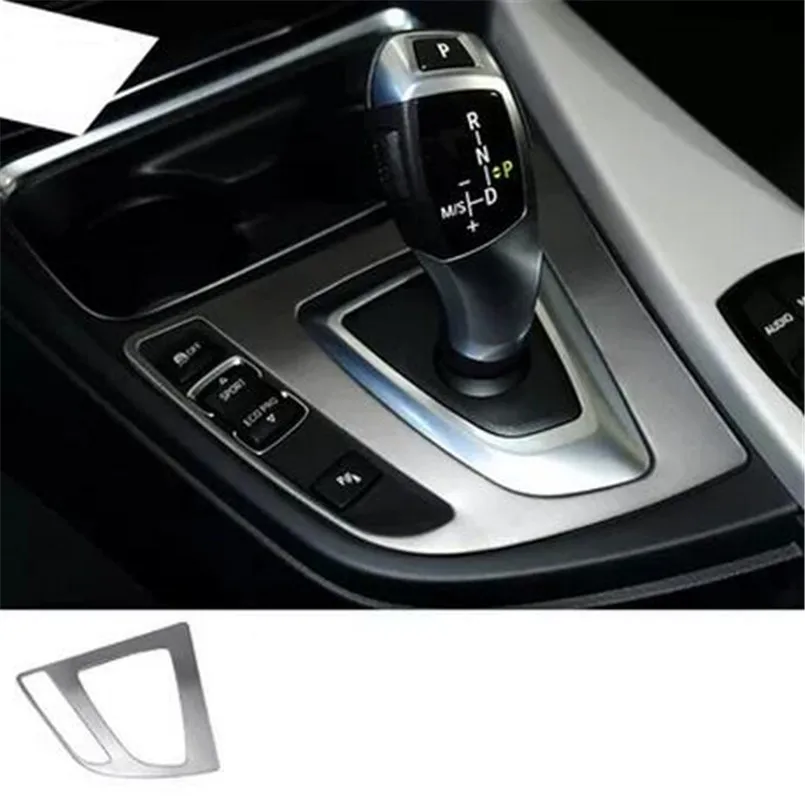 Car styling Stainless Steel Gear Shift cover decaration Frame trim for BMW 3-Series F30 F31 F32 F34 F35 316 320 325 328 335 3GT