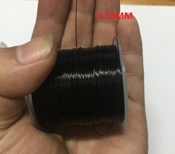 0.38MM-1.2MM 25-100M,black nylon coated built-in 304 stainless steel wire rope, sea fishing line chain hook line hanging crystal