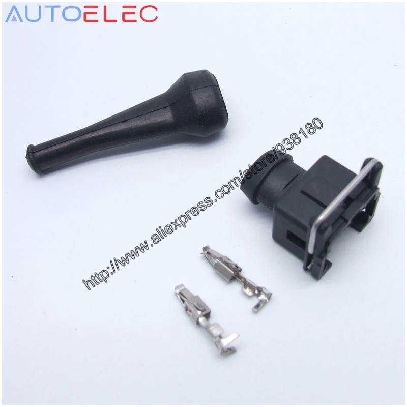 EV1 927 374-3 2Pin EFI Fuel Injector Connector Waterproof Electrical Wire Connector Plug 1jz ev6 ev14 for Bosch AMP Tyco TE