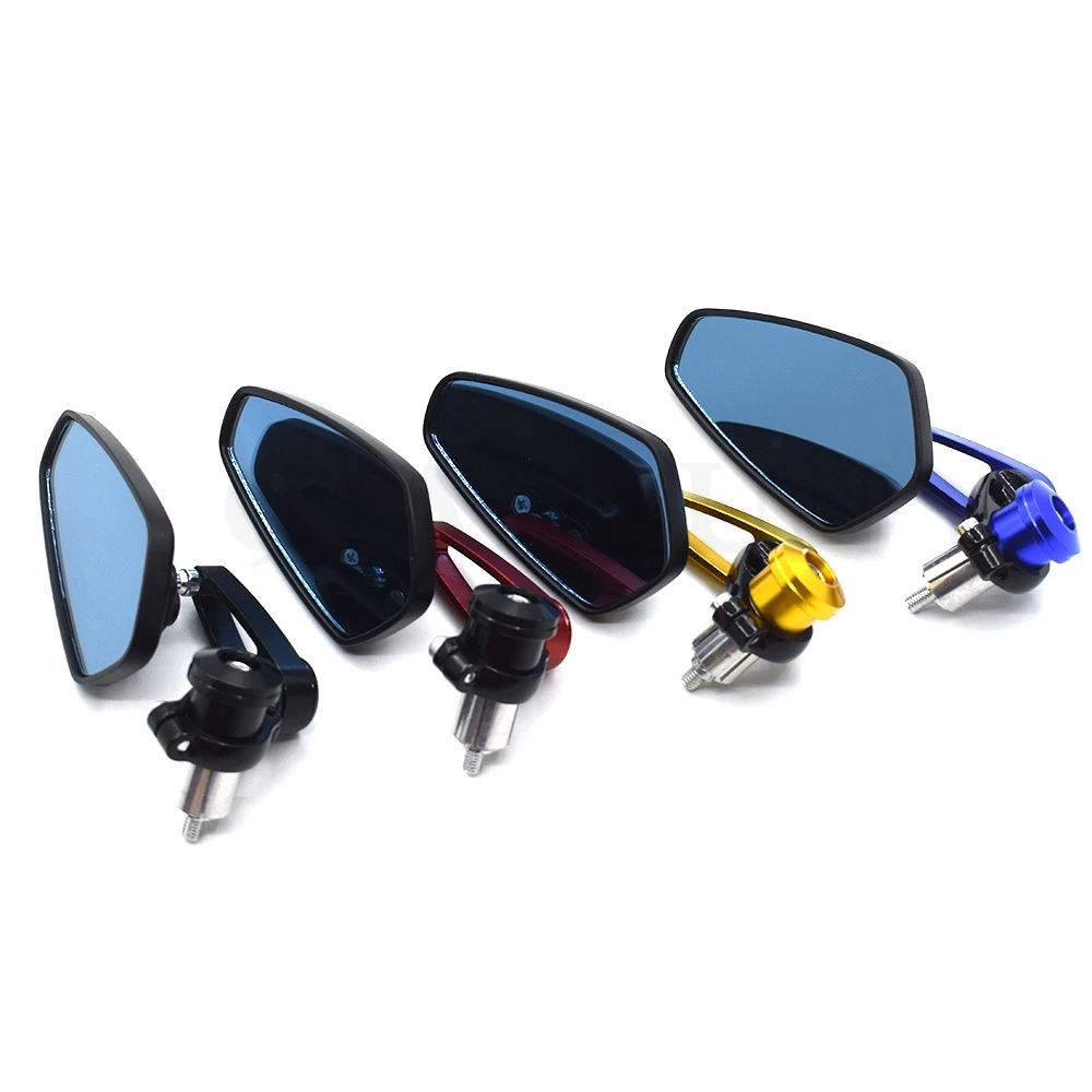 Universal black 7/8\'\' 22mm motorcycle side mirror handlebar end mirror for Yamaha R1 R6 R125 R15 FZ16 FZ1 MT09 MT07 FZ6 XJR1300