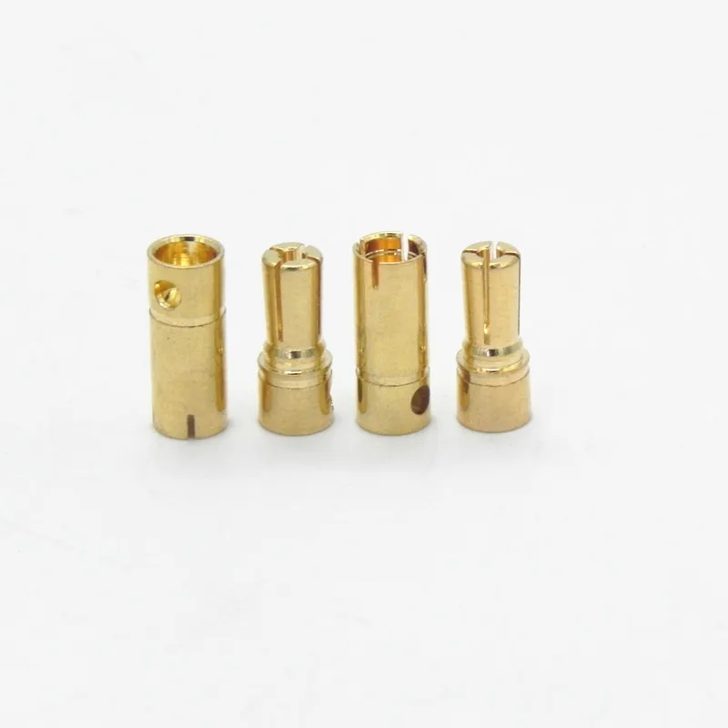 

50 pairs/lot 4.8MM Gold Plated Banana Connector Bullet Plug For RC Battery Motor ESC Part FS0172