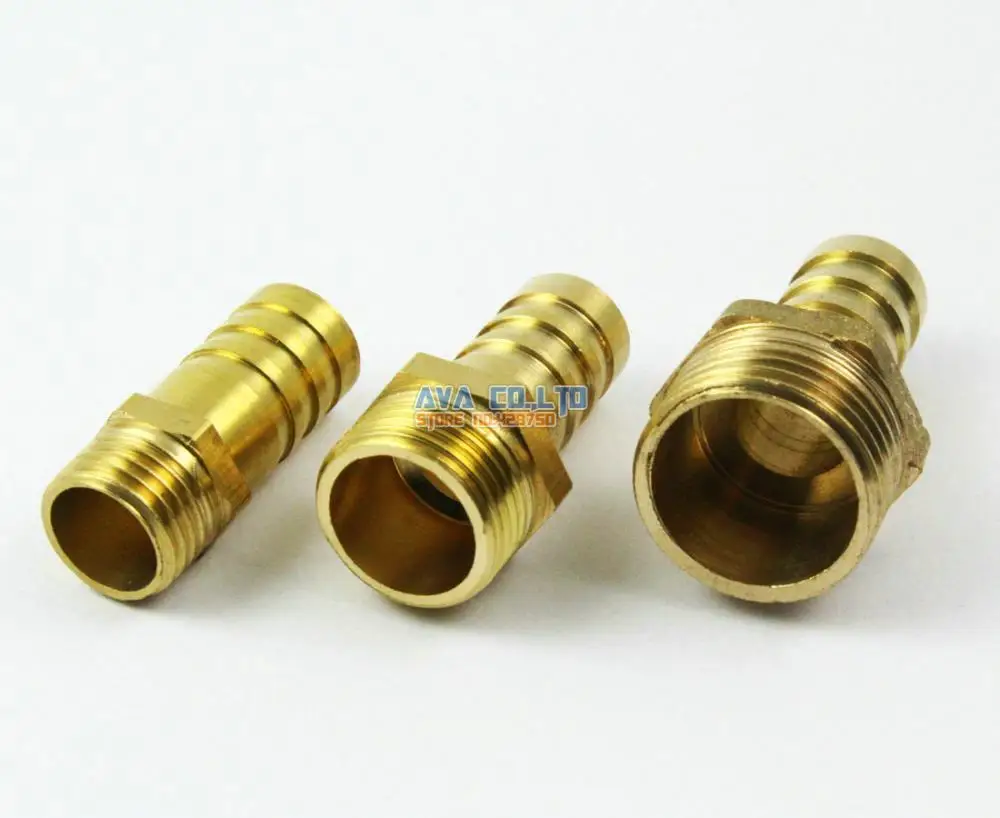 10 Pieces Brass Male 3/8