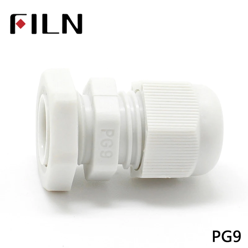 PG9 M16X1.5 High quality series waterproof cable gland standard size nylon cable gland