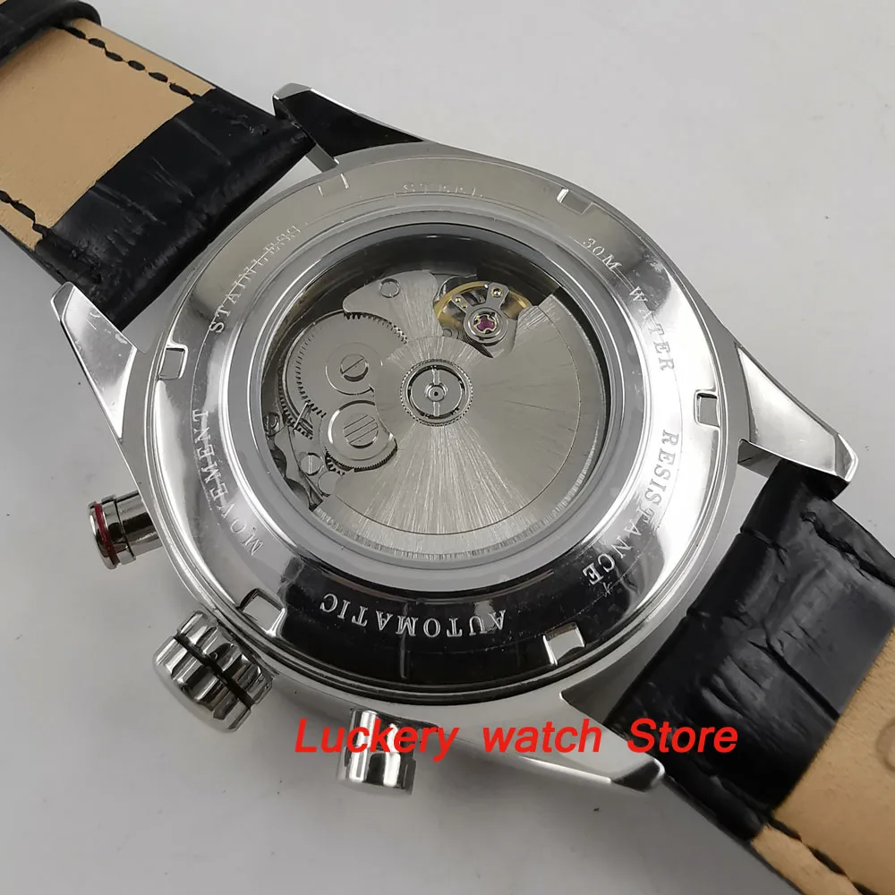 43mm corgeut Calendar and week Multifunction Automatic Watches-CA39