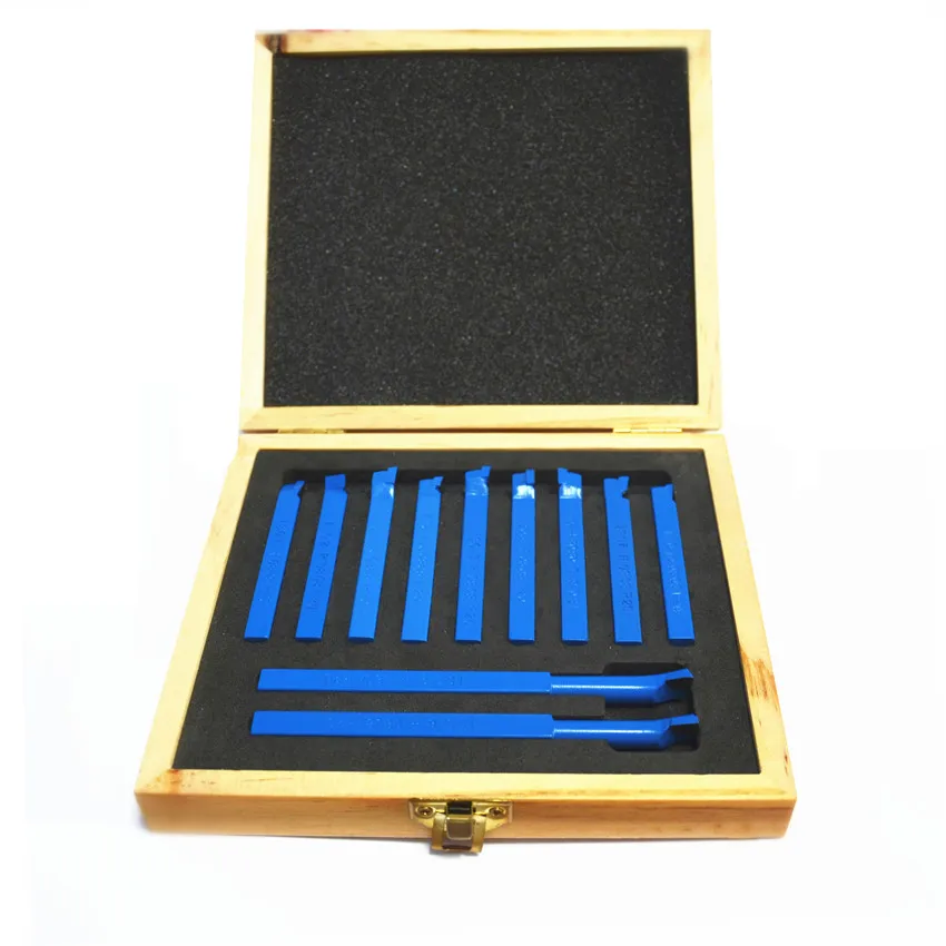 11pcs/Set  8*8mm Carbide Tipped Tool Bit Sets Lathe Tool Turning Tool Kit  Z0141M Dadicated for Mini Machine