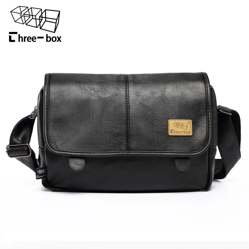 Three-Box Brand Fashion PU Leather Men’s Messenger Bag: Real-World Use, Fit, and Durability Tested