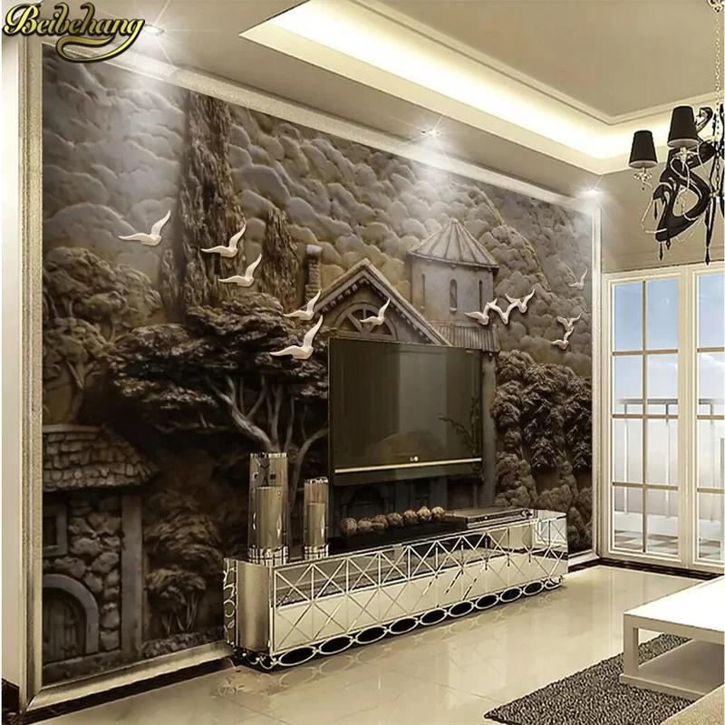 beibehang 3d wall murals wallpaper Large photo wall paper TV background living room bedroom painting seamless papel de parede 3D