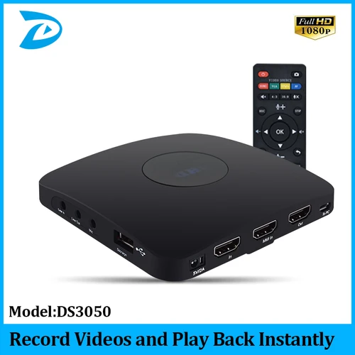 1080p HDMI 비디오/게임 캡처 및 원격 제어, 예약 녹화, HDMI VGA AV YPbPr 입력 즉시 재생