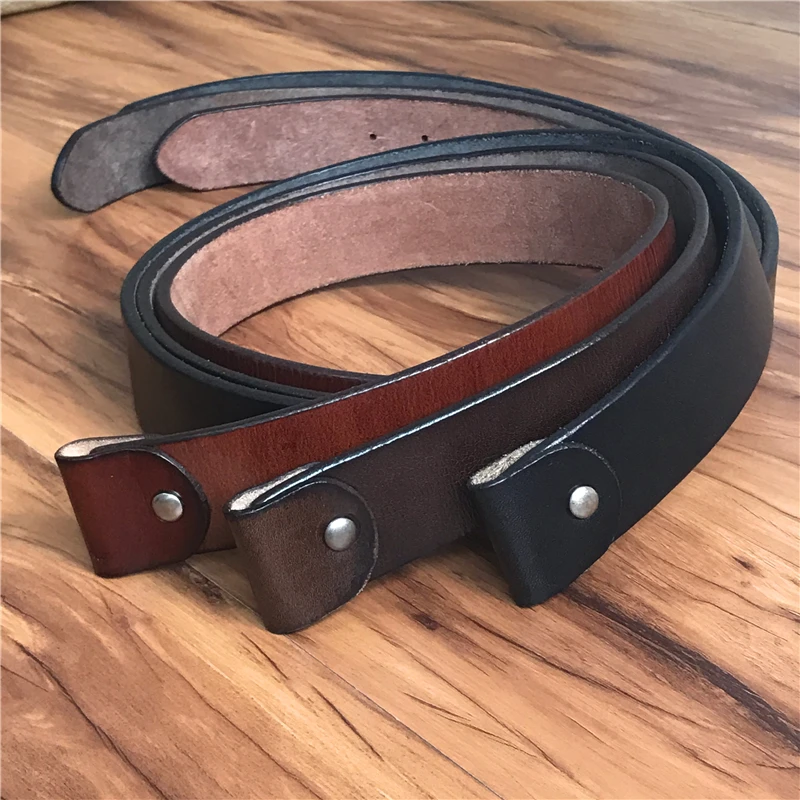 Super Thick Top Quality Genuine Leather Luxury Belts Without Belt Buckle Men Belt Male Strap Ceinture Belt Men 95-125CM SP01