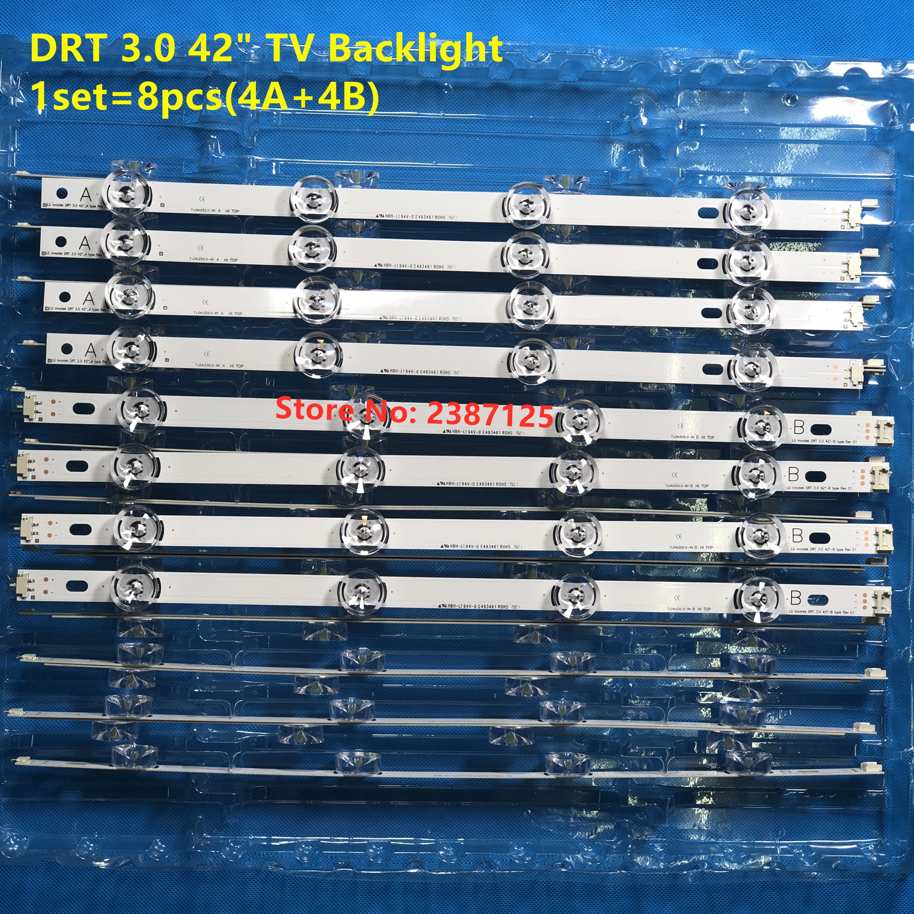 10Set LED Backlight Strip For DRT 3.0 42"-A/B Type 6916L-1709B 6916L-1710B 42LB5610 42LB5510 42LY320C 42GB6310 42LF560V LC420DUE image 3