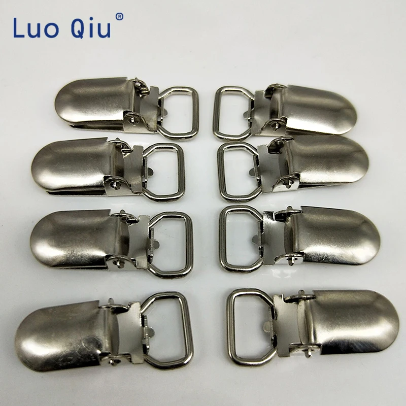 Small 10mm silver Metal cover circular Pacifier Suspender mitten Clips Holders For Project Craft 100 pcs/lot