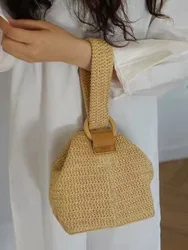 NEW Summer Women Handbag Fashion Straw Bags Ladies Beach Straw Bag Female Rattan Bag Small Bags For Women Rattan Handbags