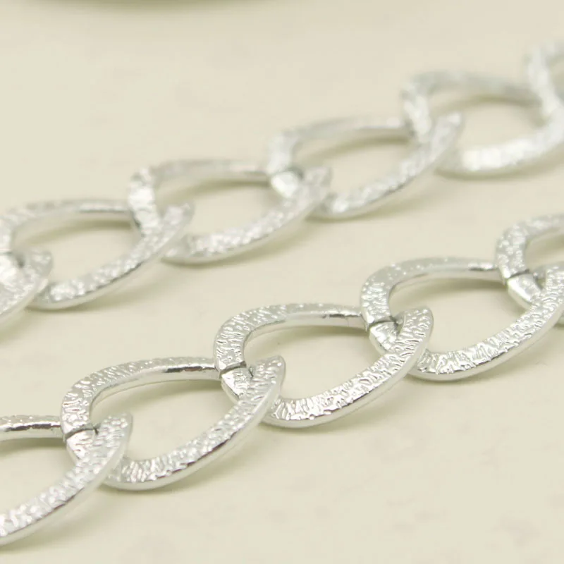 

Free Shipping 3meters 15*20*2.7mm DIY Jewelry Findings Accessories Silver Metal A420 Aluminum Necklace Chains Wholesale PJ-04