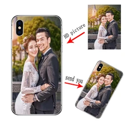 Customized DIY Phone Case For iPhone 15 14 13 X XS Max 8 7 Plus iphone 12 11Pro Max se 2020 Printed Soft Cover Custom Photo Case