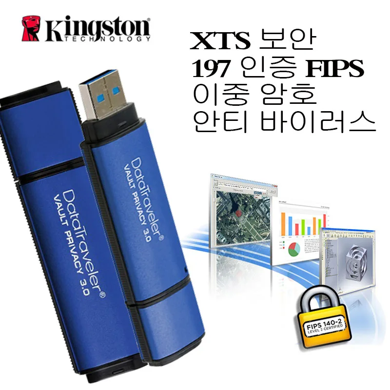 Kingston USB Flash Drive 64 GB pendrive 16 GB 32bg 8 GB USB3.0 ความเร็วสูง USB Stick Enterprise-Class การเข้ารหัสฮาร์ดแวร์ pendrive