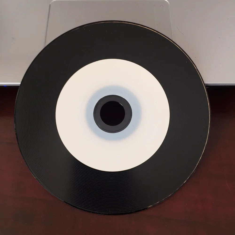 Wholesale 5 discs 700MB 52X White and Black Blank Printable CD-R Disc