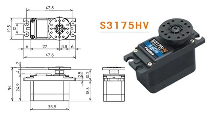 FUTABA S3175HV high voltage digital steering gear