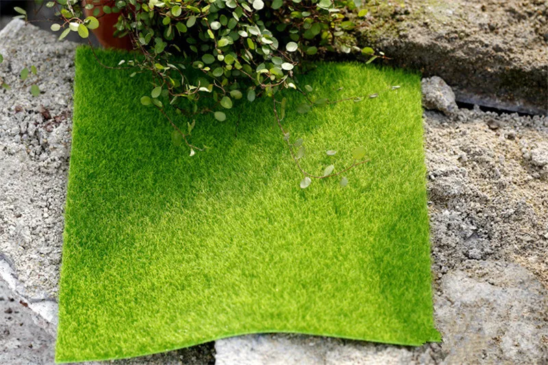 30x30 Cm Artificial Garden Grass Lawn  Faux Turf for Miniature Doll House DIY Ecology Decoration