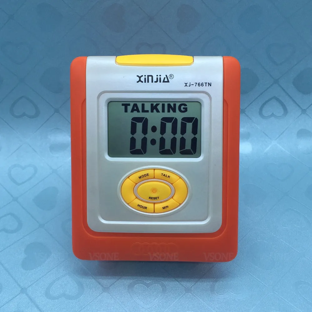 Russian Talking LCD Digital Alarm Clock for Blind or Low Vision pyccknn with Big Time Display and Lound Talking Voice