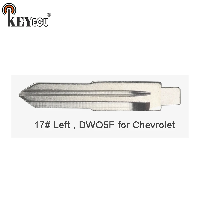 

KEYECU 10x KEYDIY Universal Remotes Flip Key Blade 17# Left , DWO5F for Chevrolet