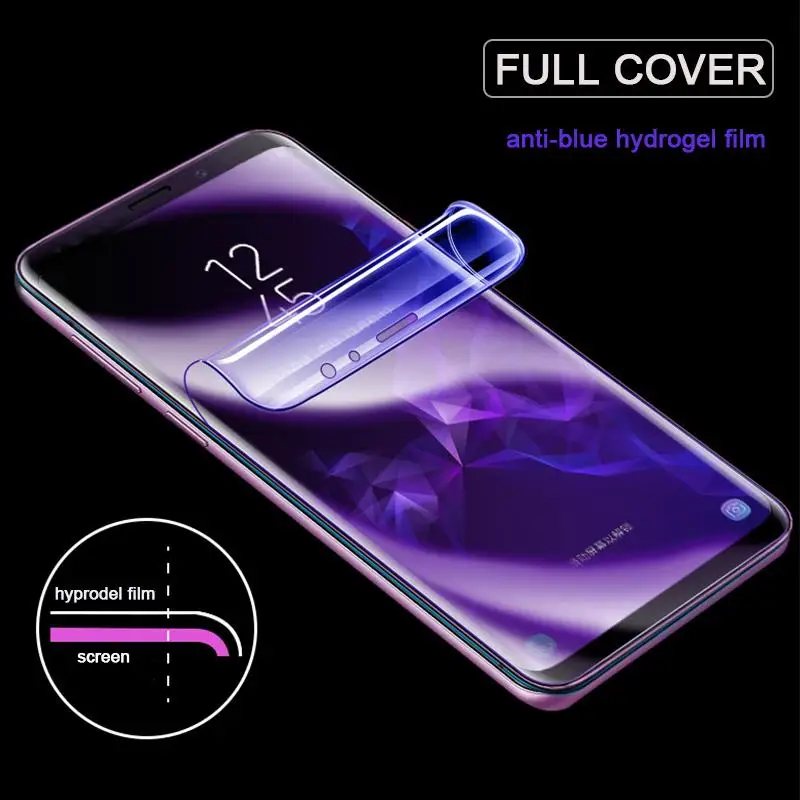 Anti-Blue Light Full Hydrogel Protective Film for Huawei Y9 2019 Honor Magic 2 Honor V10 20 View 20 10 Screen Protector Film