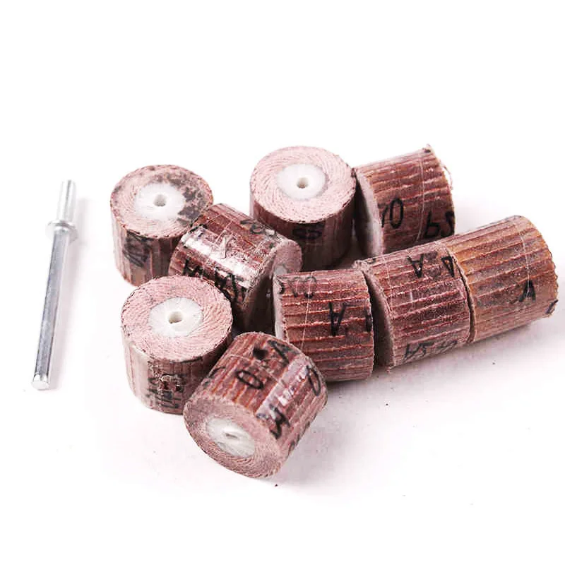 

10pcs 12.7mm sandpaper grinding wheel mini drill dremel tools accessories rotary tool abrasive buffing polishing for woodworking