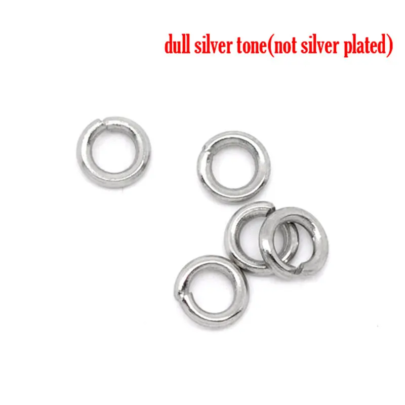 DoreenBeads 500 الفولاذ المقاوم للصدأ الانتقال المفتوحة خواتم 4 مللي متر ضياء. النتائج (B10268) ، ييوو