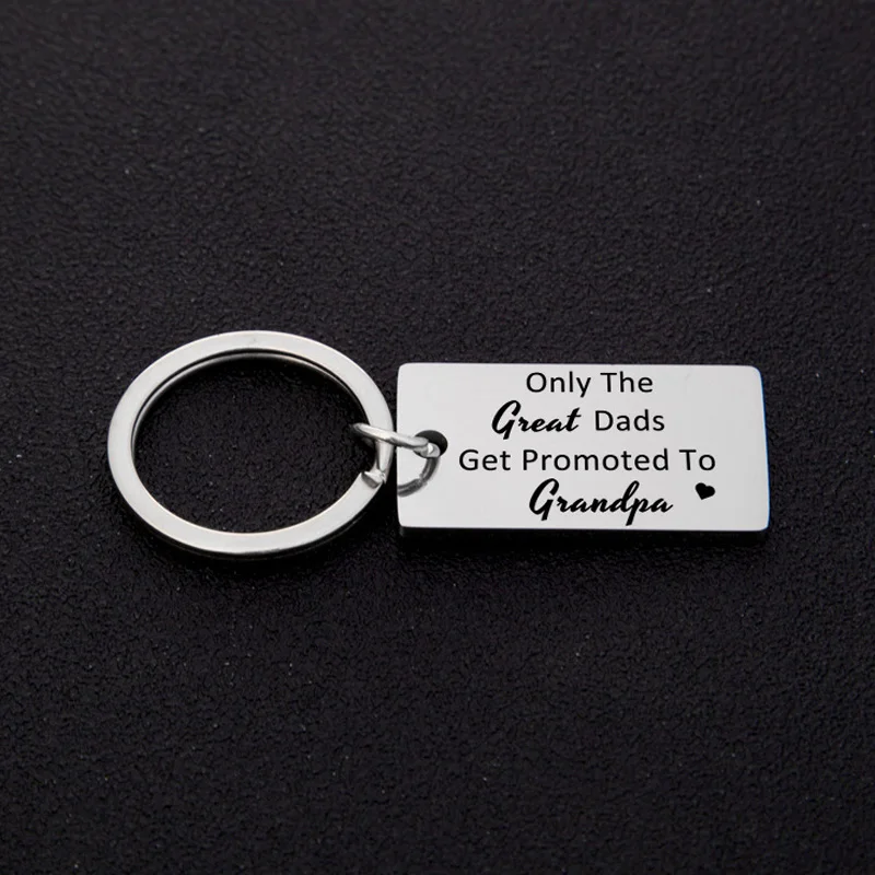 Only The Great Moms Get Promoted To Grandma Grandpa Keychain Mothers Fathers Day Gift From Kids Soon To Be Grandma Grandpa