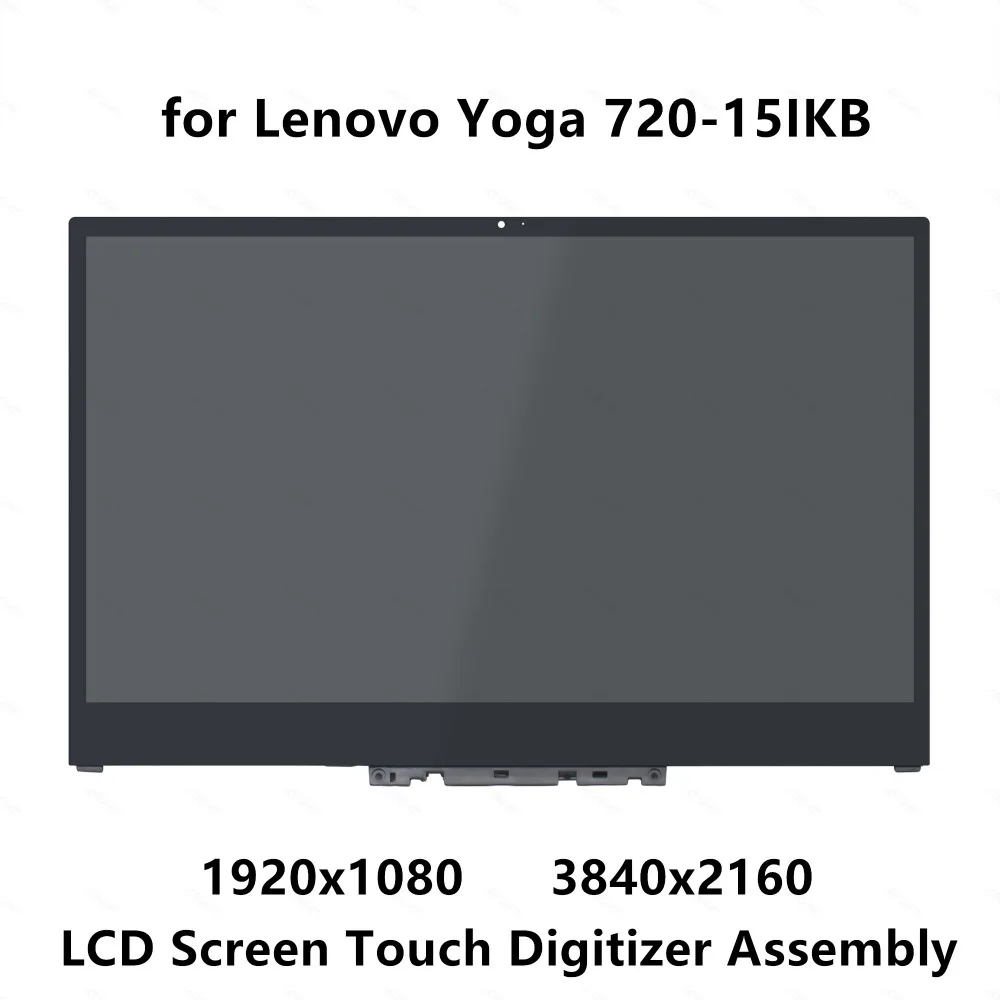 ЖК-экран для Lenovo YOGA 720 15IKB 80X7, матричный сенсорный стеклянный дигитайзер в сборе + рамка 5D10M42864 5D10N24289 FHD