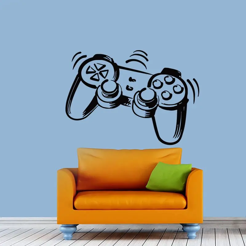 Video Game Sticker Play Decal Gaming Posters Gamer Vinyl Wall Decals Parede Decor Mural 19 Color Choose Video Game Sticker