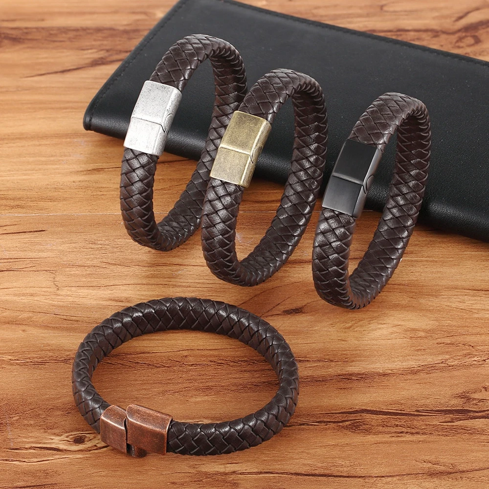 TYO Vintage Buckle 8 Colors For Choices Spacial Design Genuine Leather Bracelets For Men Women Accessories Jewelry Classic Gift