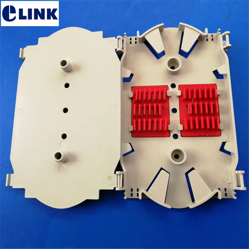 12 cores fiber splice tray red holder inside high quality ftth cassette splice tray used in outdoor/indoor patch panel 20pcs