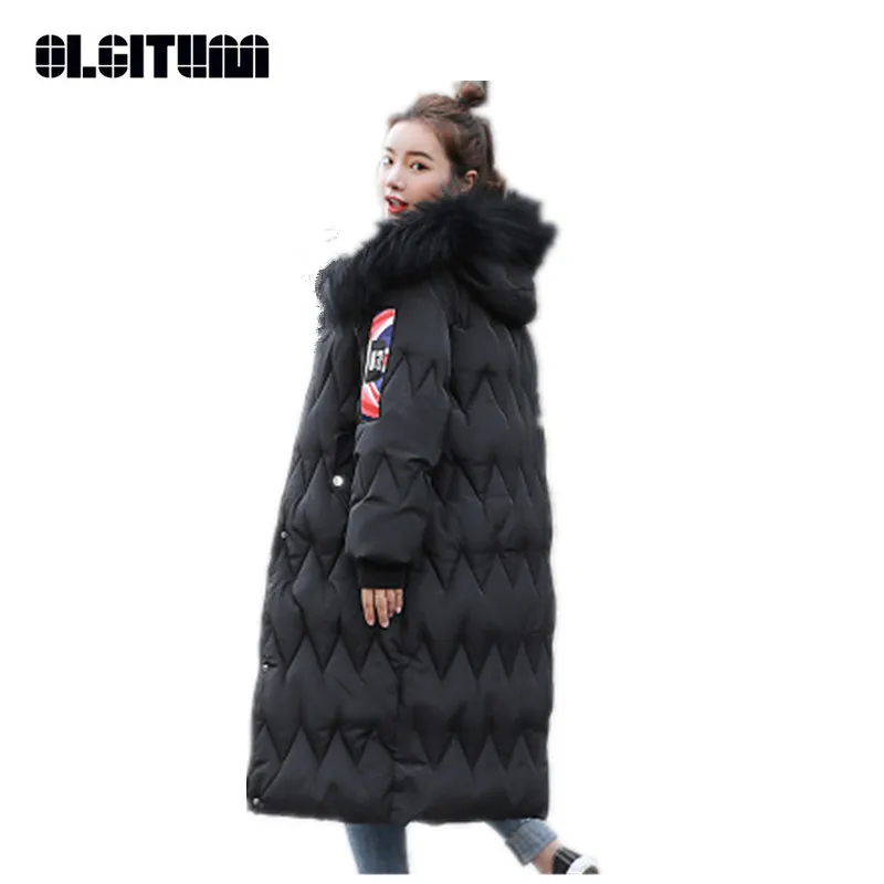 

New Fashion 2020 Winter Coat Women Cotton Long Casual Loose Large Size Jacket With Hooded Warm Parkas Female 3 Colors CC651