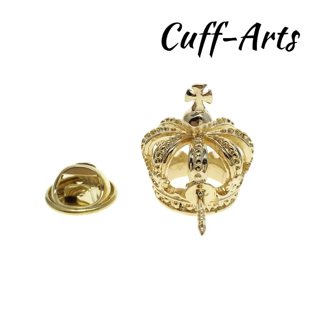 بروش التلبيب دبوس للرجال دبابيس ودبابيس ثلاثية الأبعاد تاج التلبيب شارة بدبوس بروش مجوهرات بواسطة أزرار أكمام P10169