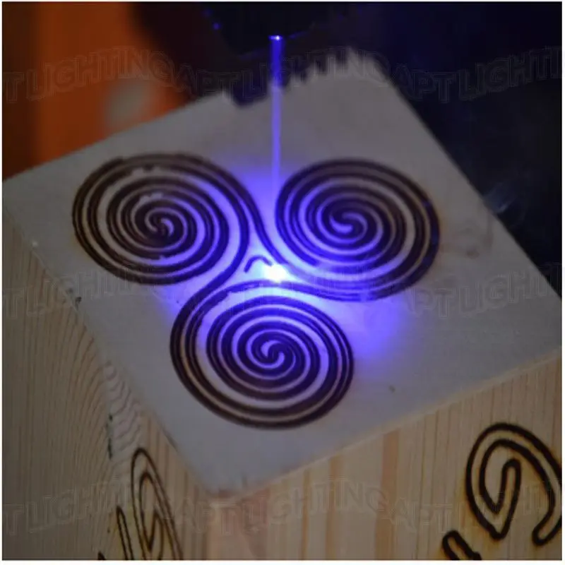 Diy  5500mw blue purple laser head , 5.5w 450nm laser machine parts laser diode laser tube cooling fan with TTL,focus adjustable