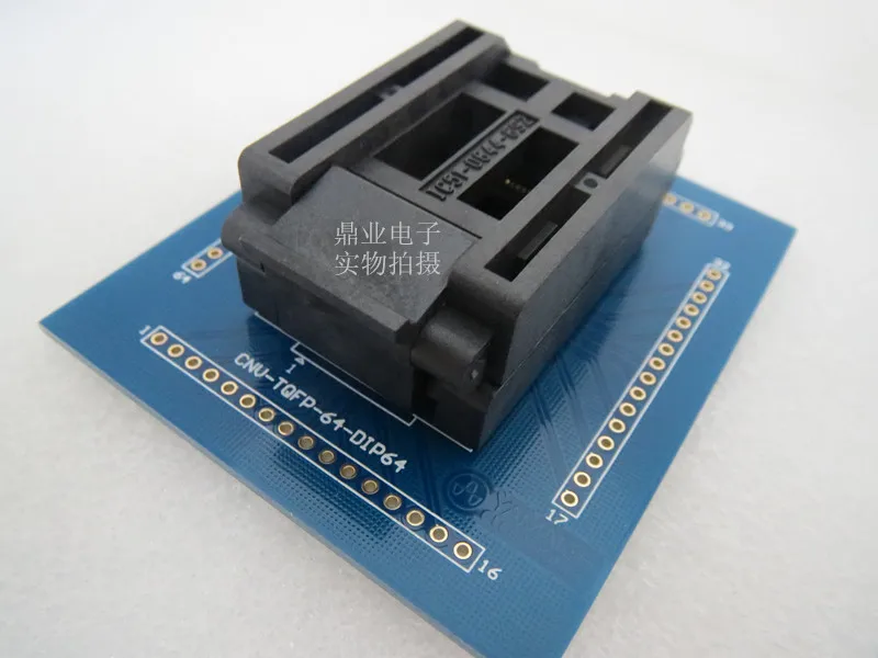 

Clamshell IC51-0644-692 QFP64/TQFP64 with PCB 0.8mm YAMAICHI IC Burning seat Adapter testing seat Test Socket test bench
