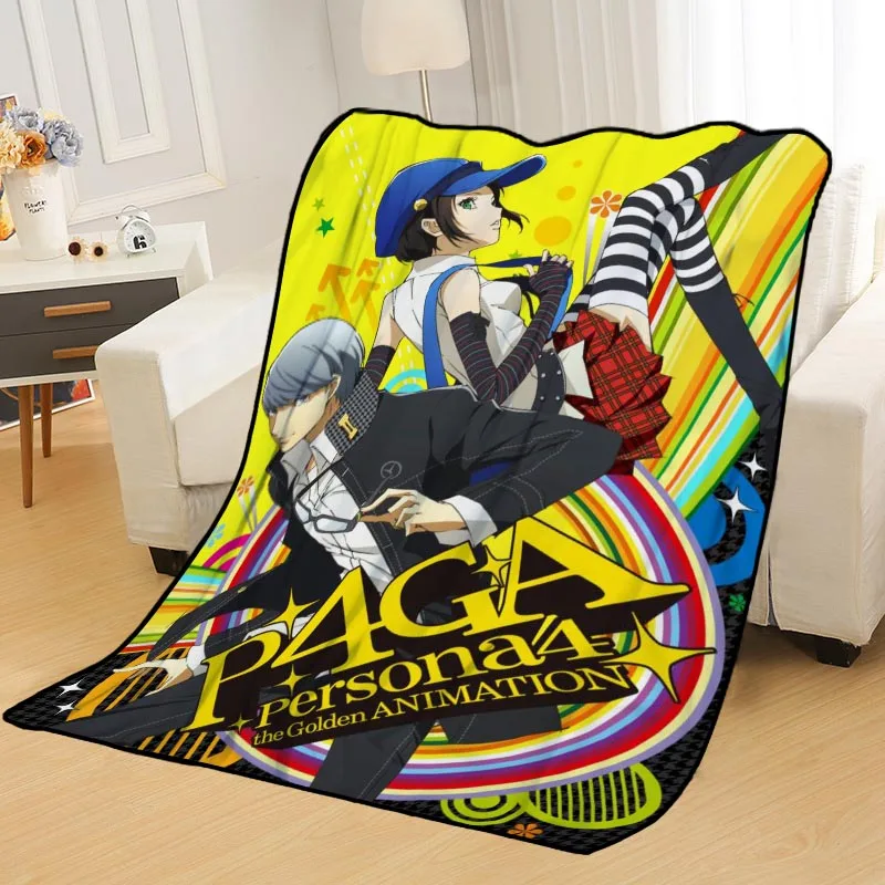 Personalized Blankets Custom Persona 4 Blankets for Beds Soft TR DIY Your Picture Dropshipping Throw Travel Blanket