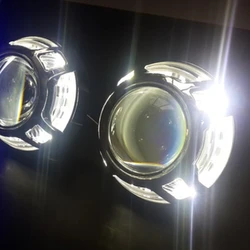 OWN PROJECTOR SHROUD MASK COVER FOR PANAMERA V2, WITH LED ANGEL EYE HALO DAYLIGHT