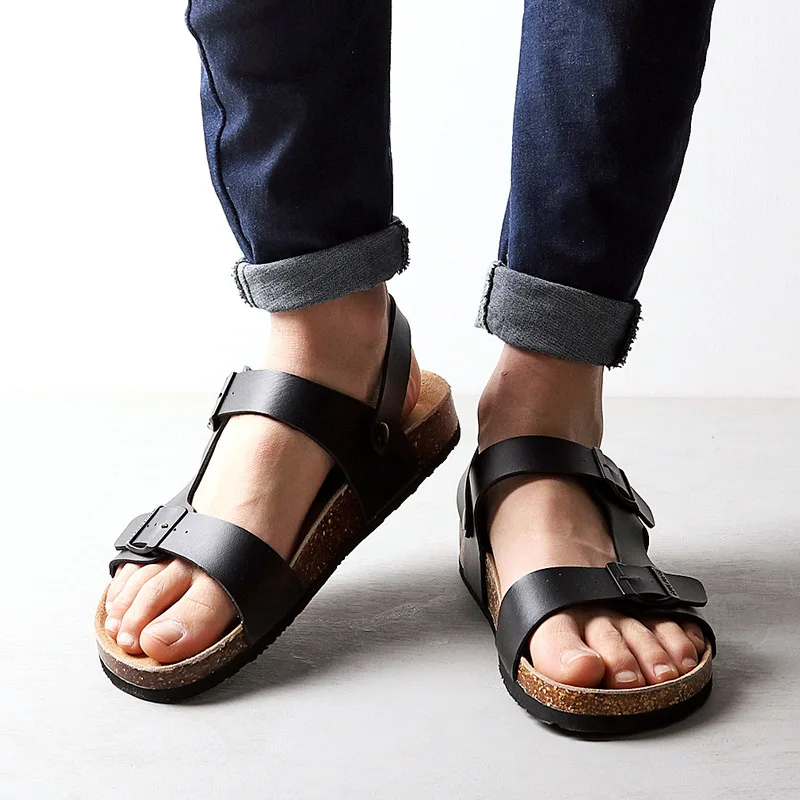 Men Shoes Slippers Sandals Zapatos Hombre Flip Flops Men Sandals Unisex Men Cork Male Summer Beach Flip Casual Sandalias Chine