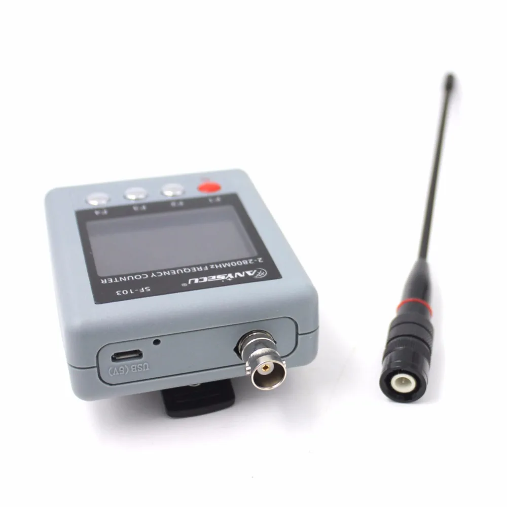 Anysecu SF103 2MHz-200MHz / 27MHz -2800MHz Portable Frequency Counter CTCCSS/DCS Testable, DMR Digital Signal Meter SF-103